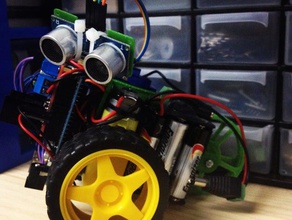 scru-fe semplice robot di supporto l298n robotica 3d print model - Mito3D