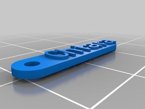 mon message personnalisé keychain organisation 3d print model - Mito3D