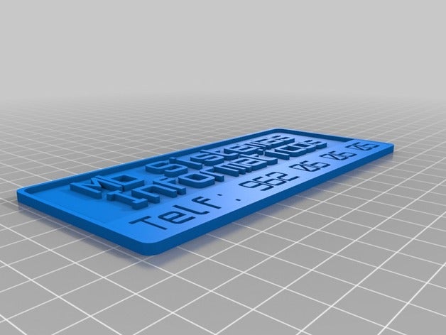 rotulo kişiselleştirilebilen para el buz&oacuten açık bahçe buzon kartel özelleştirilebilir posta post sinyal 3D print model - Mito3D