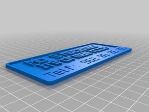 rotulo kişiselleştirilebilen para el buz&oacuten açık bahçe buzon kartel özelleştirilebilir posta post sinyal 3d print model - Mito3D
