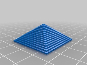 piramide personalisierbar Skulpturen Kunst anpassbare 3d print model - Mito3D