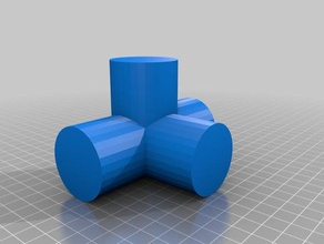 40mm pvc pipe fpv tower connector joint peg style 3d printing 3d print model - Mito3D