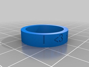 my customized ring inside out kada 21 rings 3d print model - Mito3D