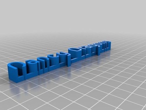 ma personnalisé 3d plaque de nom sculptures 3d print model - Mito3D