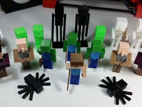 minecraft villager witch creatures 3d print model - Mito3D