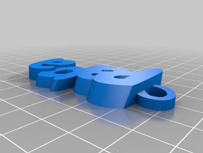 baba Anahtarlık organizasyon özelleştirilmiş 3d print model - Mito3D