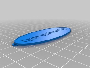 lynn university keychain keychains customized 3d print model - Mito3D