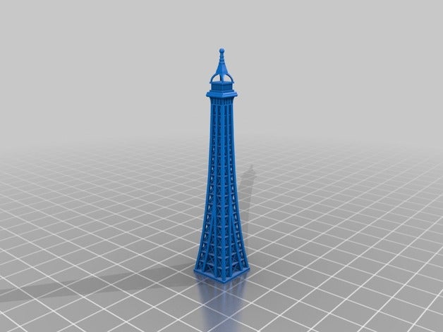 eiffel tower 2 parts sculptures paris torre 3D print model - Mito3D