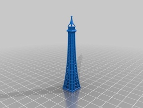 torre eiffel 2 partes las esculturas parís 3d print model - Mito3D