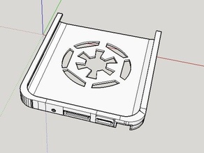starwars imperio galaxy note 3 caso móvil teléfono sketchup stormtrooper 3d print model - Mito3D