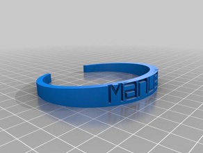 özelleştirilmiş bilezik benim bilezikler 3d print model - Mito3D