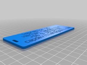 tarjeta organización personalizado 3d print model - Mito3D
