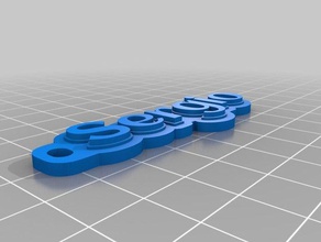sergio Anahtarlık özelleştirilmiş 3d print model - Mito3D