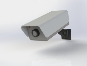 dummy security-Kamera solidworks 3d print model - Mito3D