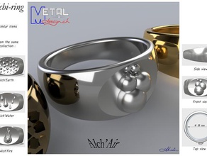 alchiring n&deg2 anéis bague bijoux jóias jewlery 3d print model - Mito3D