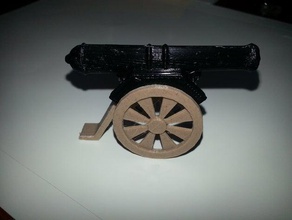 Kanone - Spielzeug Spiel Zubehör 3d print model - Mito3D