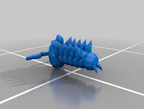 wormmon Kreaturen digimon masters 3d print model - Mito3D