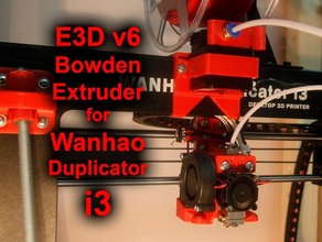 e3d v6-bowden-extruder wanhao duplicator i3 Drucker Extruder bowden Klemme Bowdenzug montieren e3d-hotend Halter Schrittmotor 3d print model - Mito3D