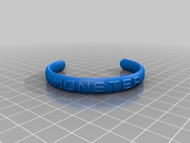 monster pulseira Mode angepasst 3D print model - Mito3D