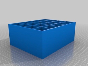 pot à crayons 5x4 de l'organisation personnalisé 3d print model - Mito3D
