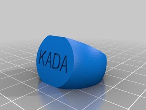 meine individuelle Inschrift ring kada Ringe 3d print model - Mito3D