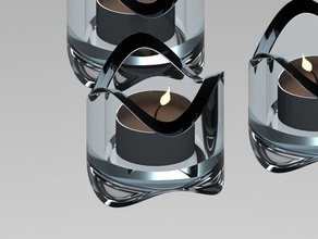 suporte de vela decoração 3d print model - Mito3D
