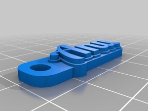anu etiketi Anahtarlık özelleştirilmiş 3d print model - Mito3D