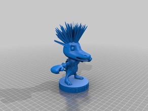 undercard creatures blender boxer character dragon high school regis student project 3d print model - Mito3D