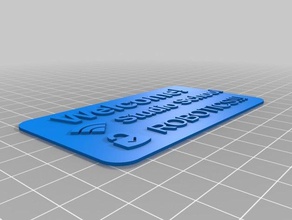 robo tarjeta decoração personalizado 3d print model - Mito3D