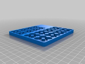 my customized doubledbattery tray organization 3d print model - Mito3D