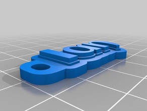 ian Schlüsselanhänger angepasst 3d print model - Mito3D
