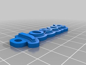 josu&eacute i portachiavi personalizzato 3d print model - Mito3D