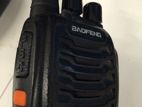 baofeng radio botón ptt partes bf-888s walkie talkie 3d print model - Mito3D