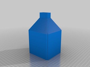 il mio rettangolare personalizzato adattatore del tubo parti 3d print model - Mito3D