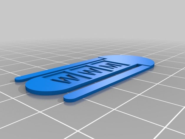 meine individuelle Büroklammern office 3D print model - Mito3D