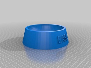 earl tigela de comida animais estimação personalizado 3d print model - Mito3D
