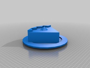 tranche de gâteau les jouets jeux 3d print model - Mito3D
