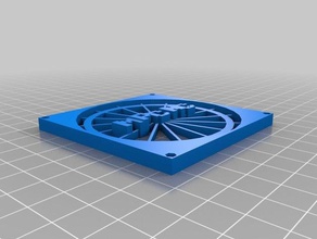 my customized fan grille 3d printer parts 3d print model - Mito3D