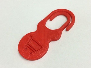 caddie jeton de porte-clés trousseau clés shopping 3d print model - Mito3D