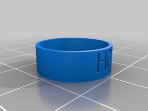 hc ring rings customized 3d print model - Mito3D
