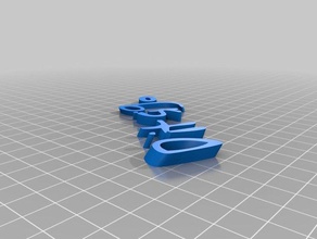 meine angepasste iamburnystext name keyring keyfob Organisation 3d print model - Mito3D