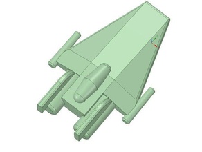 a-wing fighter toys games 3d print model - Mito3D