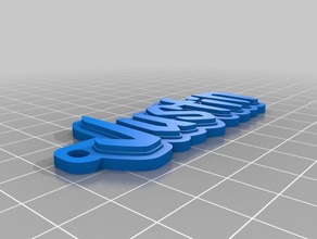 justin Schlüsselanhänger angepasst 3d print model - Mito3D