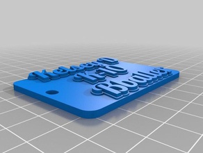 kelsey k10 llavero llaveros personalizado 3d print model - Mito3D