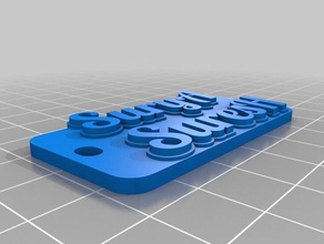 suresh multiline tag portachiavi i personalizzato 3d print model - Mito3D
