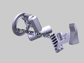 head merged single bookcase art anchor boolean station union usage 3d print model - Mito3D