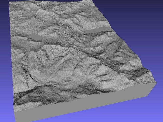 donner pass de l'apprentissage Cartes en 3d la géodésie géographie topographie 3D print model - Mito3D