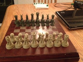 chess set toys games pieces 3d print model - Mito3D