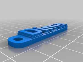 dima keychains customized 3d print model - Mito3D