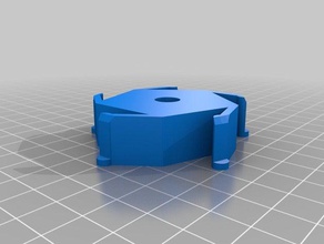 meu personalizados spool de hub adaptador 57mm 8 milímetros para a direita 3d impressora partes 3d print model - Mito3D